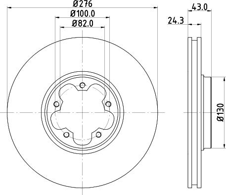 HELLA 8DD 355 108-121 - Discofreno www.autoricambit.com