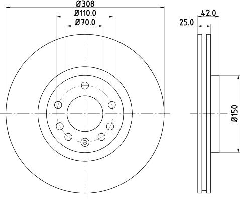 HELLA 8DD 355 108-232 - Discofreno www.autoricambit.com