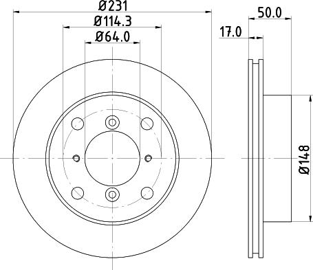 HELLA 8DD 355 103-921 - Discofreno www.autoricambit.com