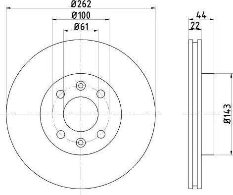 HELLA 8DD 355 103-491 - Discofreno www.autoricambit.com