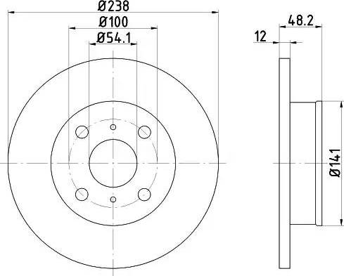 HELLA 8DD 355 103-551 - Discofreno www.autoricambit.com