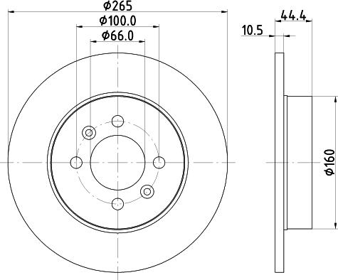 HELLA 8DD 355 103-511 - Discofreno www.autoricambit.com