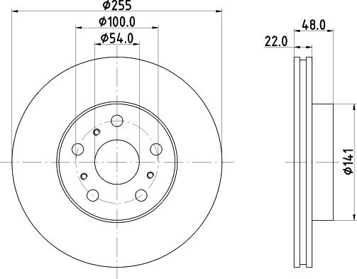 HELLA 8DD 355 103-581 - Discofreno www.autoricambit.com