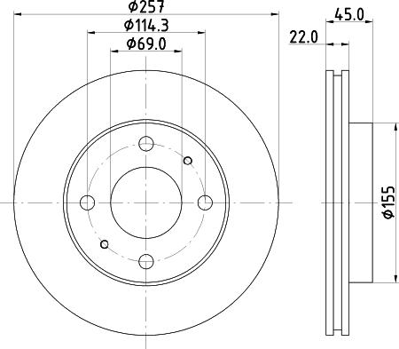 HELLA 8DD 355 103-291 - Discofreno www.autoricambit.com