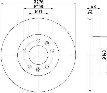 HELLA 8DD 355 102-451 - Discofreno www.autoricambit.com