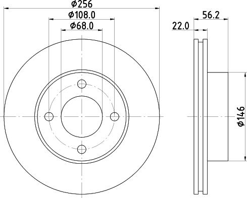 HELLA 8DD 355 102-431 - Discofreno www.autoricambit.com