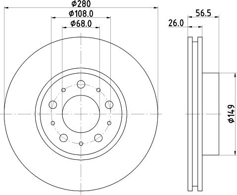 HELLA 8DD 355 102-541 - Discofreno www.autoricambit.com