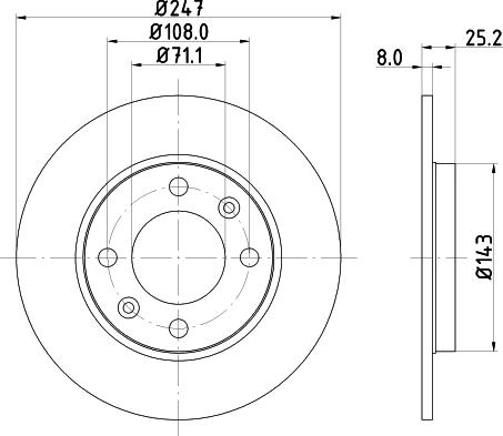 HELLA 8DD 355 124-371 - Discofreno www.autoricambit.com