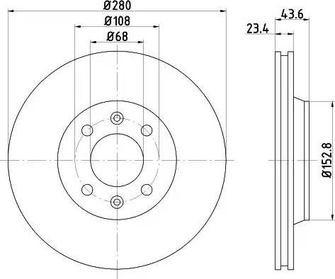 HELLA 8DD 355 102-081 - Discofreno www.autoricambit.com