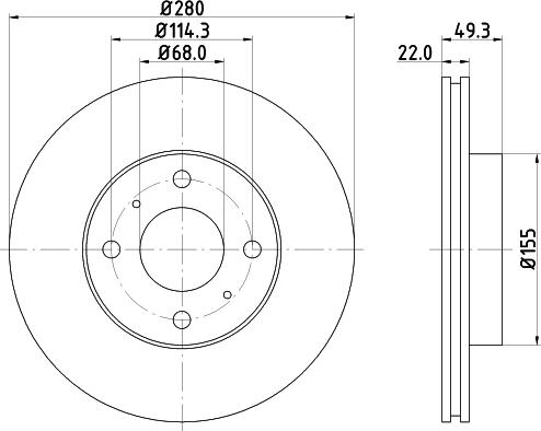 HELLA 8DD 355 107-991 - Discofreno www.autoricambit.com