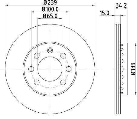 HELLA 8DD 355 107-581 - Discofreno www.autoricambit.com