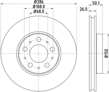 HELLA 8DD 355 107-051 - Discofreno www.autoricambit.com