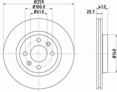 HELLA 8DD 355 107-121 - Discofreno www.autoricambit.com