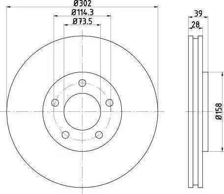 HELLA 8DD 355 107-881 - Discofreno www.autoricambit.com