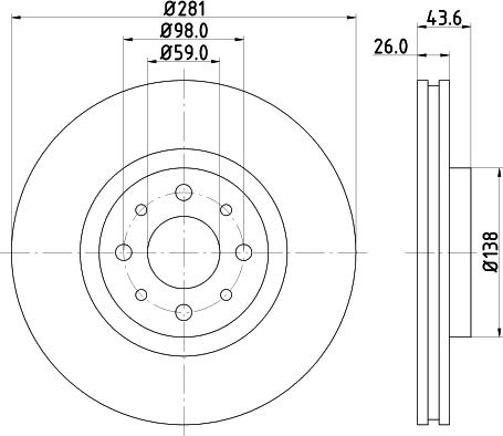 HELLA 8DD 355 107-831 - Discofreno www.autoricambit.com