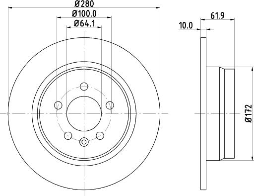 HELLA 8DD 355 107-261 - Discofreno www.autoricambit.com