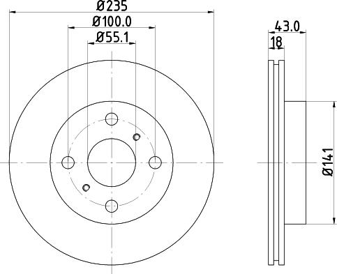 HELLA 8DD 355 107-281 - Discofreno www.autoricambit.com