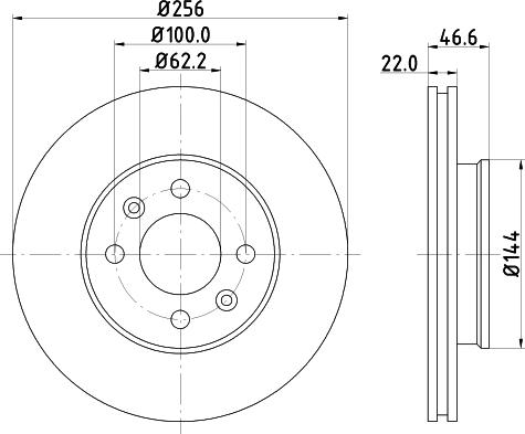 HELLA 8DD 355 119-011 - Discofreno www.autoricambit.com