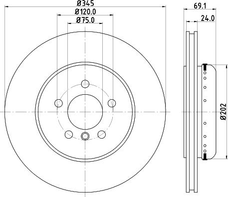 HELLA 8DD 355 119-281 - Discofreno www.autoricambit.com