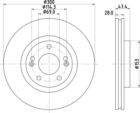 HELLA 8DD 355 114-481 - Discofreno www.autoricambit.com