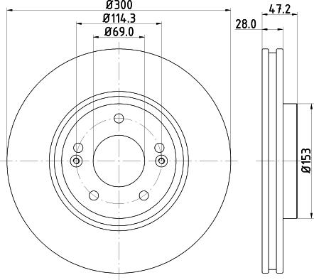 HELLA 8DD 355 128-831 - Discofreno www.autoricambit.com