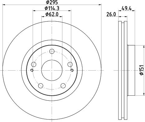 HELLA 8DD 355 114-671 - Discofreno www.autoricambit.com