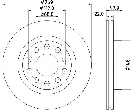 HELLA 8DD 355 115-452 - Discofreno www.autoricambit.com