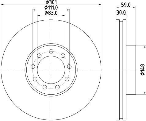 HELLA 8DD 355 115-531 - Discofreno www.autoricambit.com