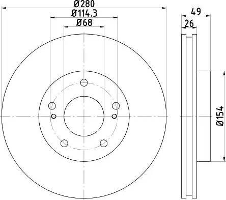 HELLA 8DD 355 115-641 - Discofreno www.autoricambit.com