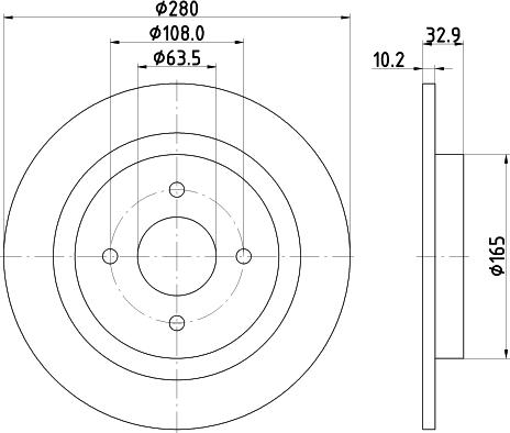 HELLA 8DD 355 115-041 - Discofreno www.autoricambit.com