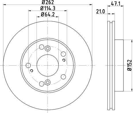 HELLA 8DD 355 115-341 - Discofreno www.autoricambit.com