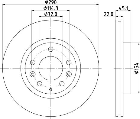 HELLA 8DD 355 115-311 - Discofreno www.autoricambit.com