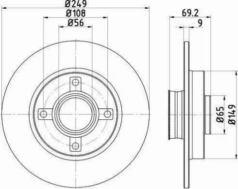 HELLA 8DD 355 116-431 - Discofreno www.autoricambit.com