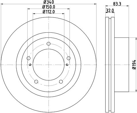 HELLA 8DD 355 116-551 - Discofreno www.autoricambit.com