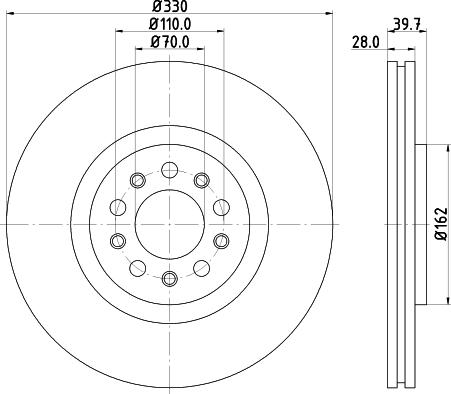 HELLA 8DD 355 116-651 - Discofreno www.autoricambit.com