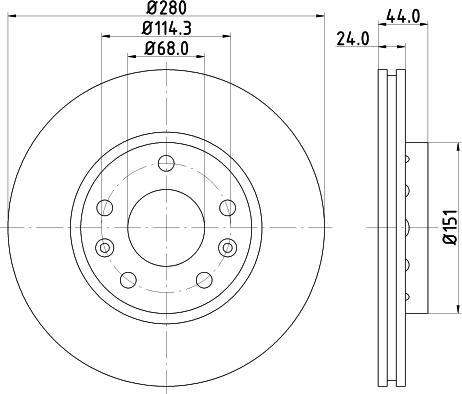 HELLA 8DD 355 124-591 - Discofreno www.autoricambit.com