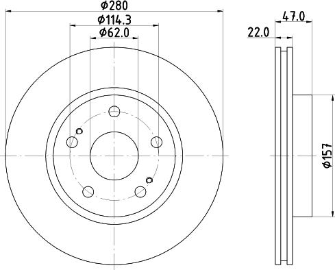 HELLA 8DD 355 116-771 - Discofreno www.autoricambit.com