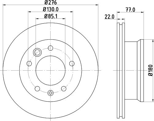 HELLA 8DD 355 110-991 - Discofreno www.autoricambit.com