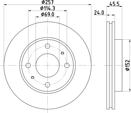 HELLA 8DD 355 110-931 - Discofreno www.autoricambit.com