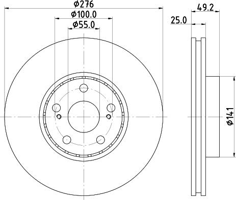 HELLA 8DD 355 110-531 - Discofreno www.autoricambit.com