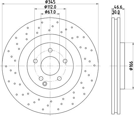 HELLA 8DD 355 110-132 - Discofreno www.autoricambit.com