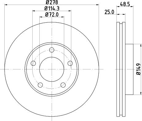 HELLA 8DD 355 110-881 - Discofreno www.autoricambit.com