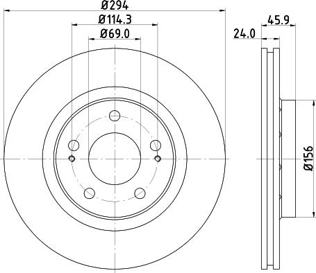 HELLA 8DD 355 111-571 - Discofreno www.autoricambit.com