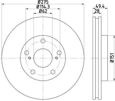 HELLA 8DD 355 111-611 - Discofreno www.autoricambit.com