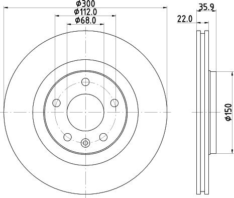 HELLA 8DD 355 111-832 - Discofreno www.autoricambit.com