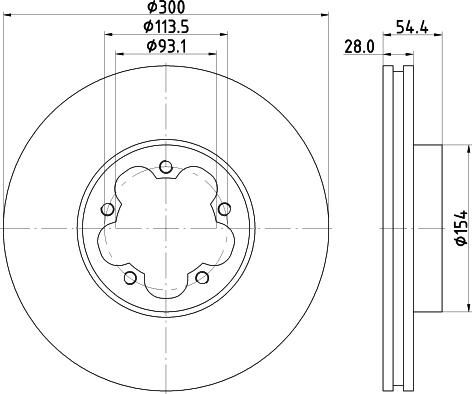 HELLA 8DD 355 118-421 - Discofreno www.autoricambit.com