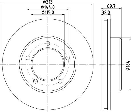 HELLA 8DD 355 118-591 - Discofreno www.autoricambit.com