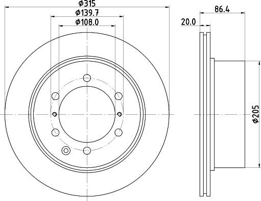 HELLA 8DD 355 118-141 - Discofreno www.autoricambit.com