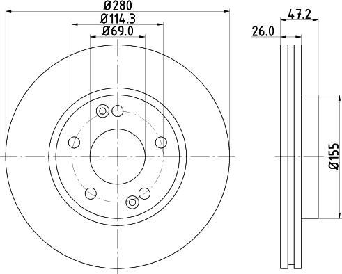 HELLA 8DD 355 118-151 - Discofreno www.autoricambit.com