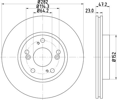 HELLA 8DD 355 118-131 - Discofreno www.autoricambit.com